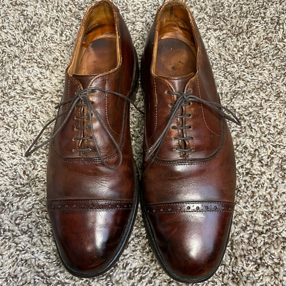 Allen Edmonds Byron Oxblood Burgundy Oxford 8